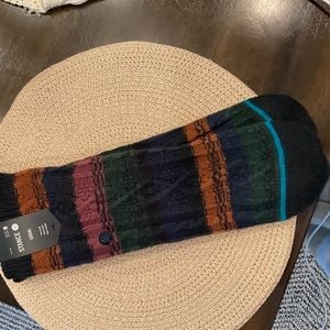 #536 NWT STANCE TOASTED SLIPPER CREW SOCKS SIZE: MEDIUM  M:8-10.5. W:6-8.5